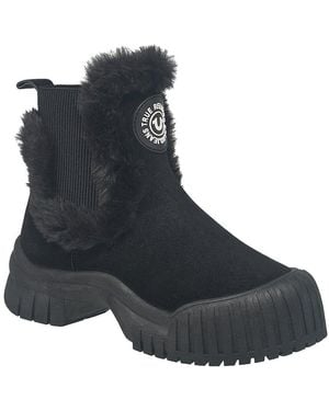 TRUE RELIGION Austin Fur Trim Boot - Black