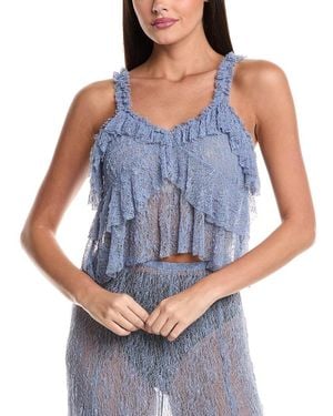 Seraphin Woven Top - Blue
