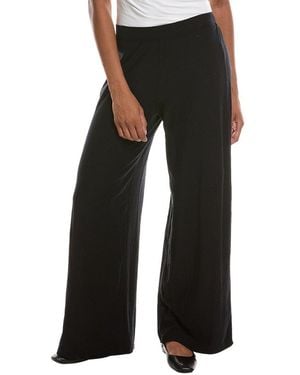 PERFECTWHITETEE Corey Slub Jersey Wide Leg Pant - Black