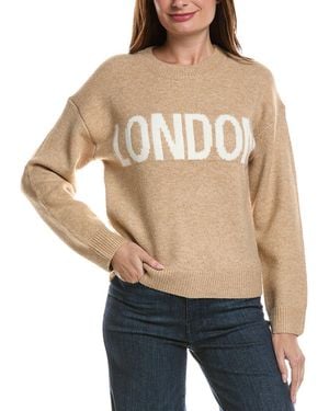 English Factory London Lettering Sweater - Natural