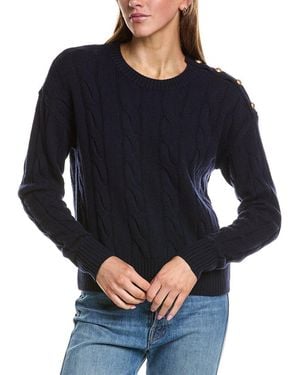 Rowing Blazers Cable Knit Wool & Cashmere-Blend Jumper - Black