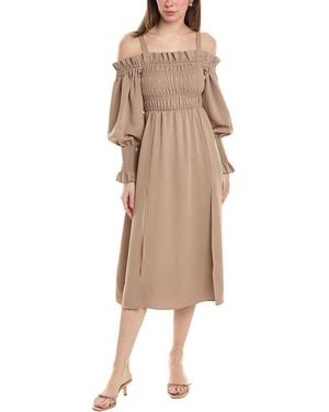 AllSaints Lary Midi Dress - Natural