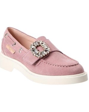 Roger Vivier Suede Loafer - Pink