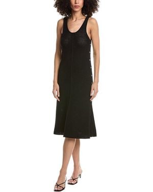 3.1 Phillip Lim Mercerized Textured Tank Dress - Black