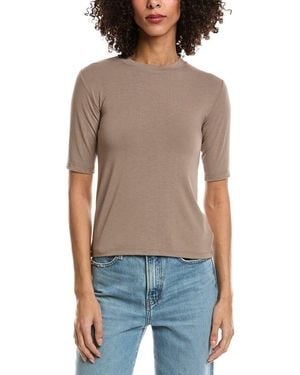 Splendid Quarter Sleeve T-Shirt - Grey