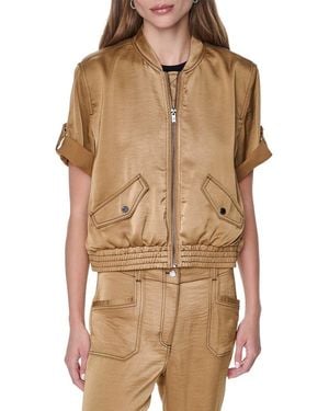 DKNY 3/4 Roll Tab Jacket - Brown