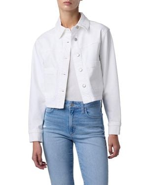 Joe's Jeans Crop Patch Pocket Jacket - White