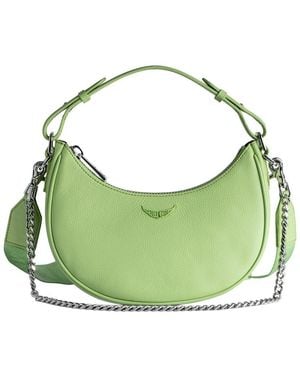 Zadig & Voltaire Moonrock Grained Leather Crossbody - Green