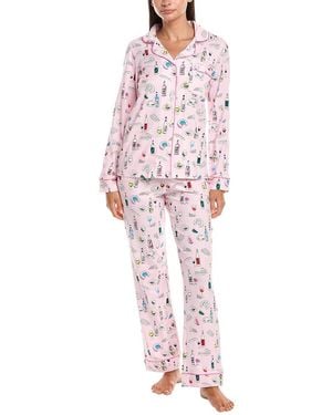 Bedhead Pyjamas 2Pc Pyjama Pant Set - Red