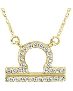 True Diamond 14k 0.21 Ct. Tw. Diamond Necklace - Metallic