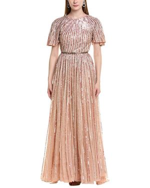Issue New York Beaded Maxi Dress - Pink