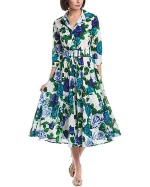 Samantha Sung Aster Midi Dress - Blue