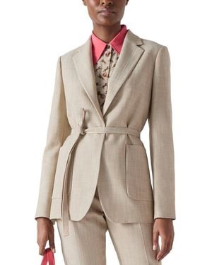 LK Bennett Amelia Jacket - Natural