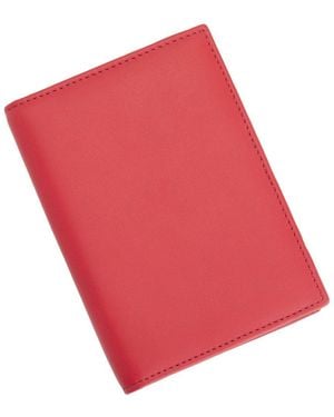 ROYCE New York New York Leather Rfid Blocking Passport Cover With Card Slots - Red