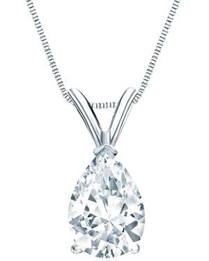Sabrina Designs Lab Grown Diamonds 14K 1.00 Ct. Tw. Lab-Grown Diamond Solitaire Pendant - White
