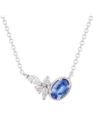 Gregg Ruth 14K 0.60 Ct. Tw. Diamond & Sapphire Pendant - Blue