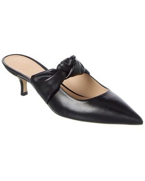 Stuart Weitzman Solange Leather Mule - Black