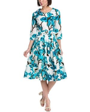 Samantha Sung Florance A-Line Dress - Blue