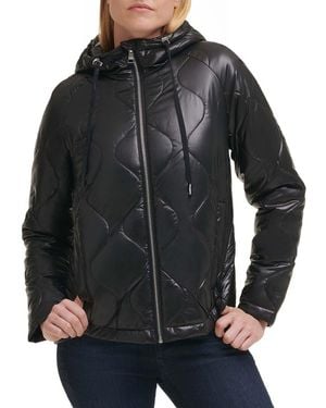 KARL LAGERFELD Onion Quilted Jacket - Black