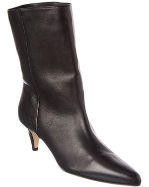 BY FAR Lysander Leather Bootie - Black