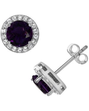 Lab Grown Gemstones Lab-Grown Diamond & Gemstone Studs - Blue