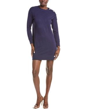 ANNA KAY Nakao Cashmere-Blend Mini Dress - Blue