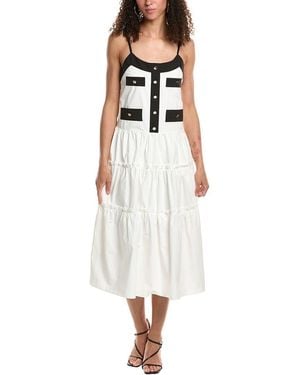 Beulah London Midi Dress - White