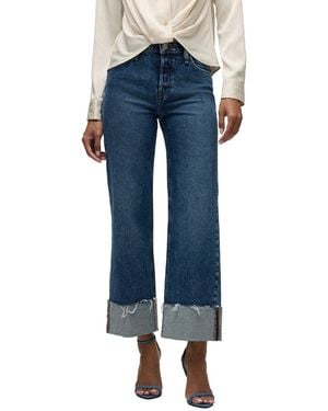 Hudson Jeans Rosie High-Rise Wide Leg Ankle Jean - Blue