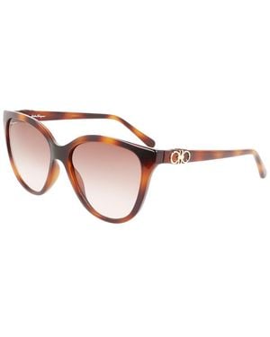 Ferragamo Gancini 57Mm Sunglasses - Brown