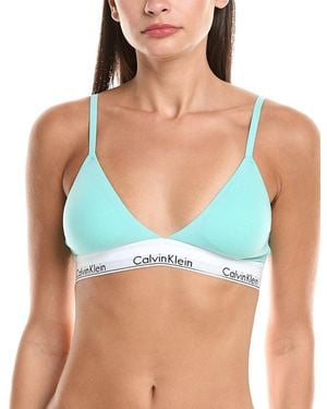 Calvin Klein Lightly Lined Triangle Bra - Blue