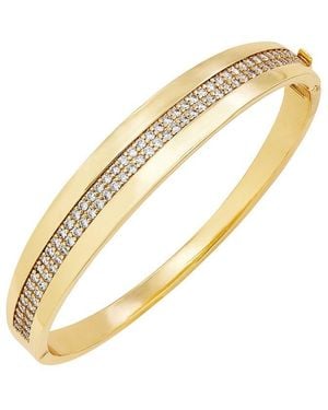 Savvy Cie 14K Plated Cz Cuff Bracelet - Metallic