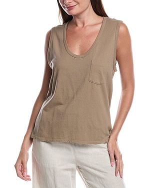 James Perse Pocket Tank - Brown