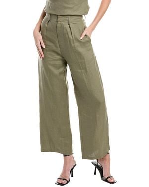 Faithfull the Brand Ida Linen Pant - Green