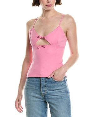 Avantlook Cutout Bow Cami Top - Red