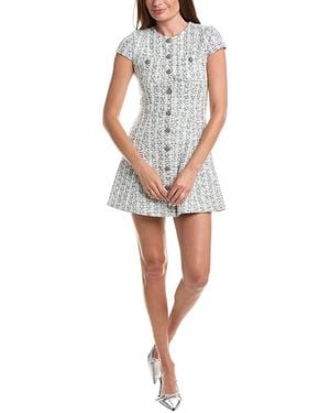 Alice + Olivia Shiloh Cap Sleeve Mini Dress - Black
