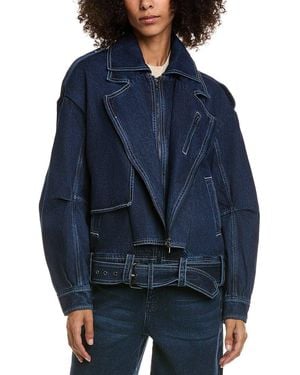 Bardot Kavi Oversized Denim Jacket - Blue