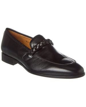 Mezlan Parole Leather Loafer - Black