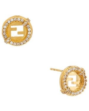 Fendi Everround Earrings - Metallic