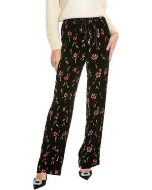 RED Valentino Silk-Blend Pant - Black