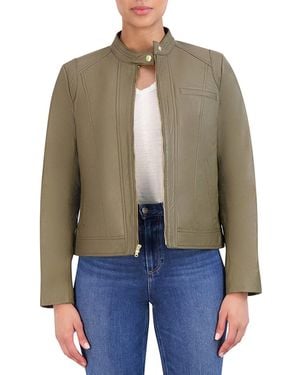 Cole Haan Cole Hann Leather Jacket - Brown