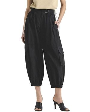 10 Crosby Derek Lam Tamsin Poplin Balloon Cargo Pant - Black