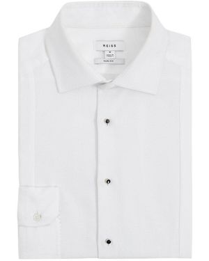 Reiss Marcel Marcella Bib Co Formal Shirt - White