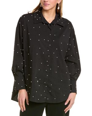 Theo the Label Echo Pearly Shirt - Black