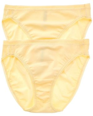 On Gossamer 2Pk Cabana Hi-Cut Panty - Yellow