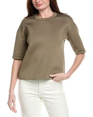 Max Mara Ubaldo Scuba Top - Gray