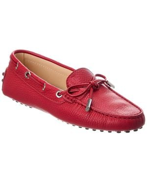 Tod's Heaven Leather Loafer - Red