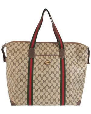 Gucci GG Supreme Boston Bag (authentic Pre-loved) - Brown