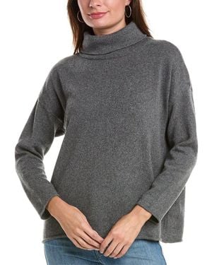 Eileen Fisher Petite Cashmere-Blend Tunic - Grey