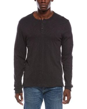 Onia Heavyweight Slub Henley - Black