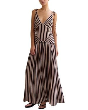 DELI S Printed Maxi Dress - Brown